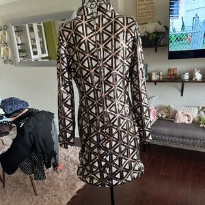 Geometric Sequin Dress